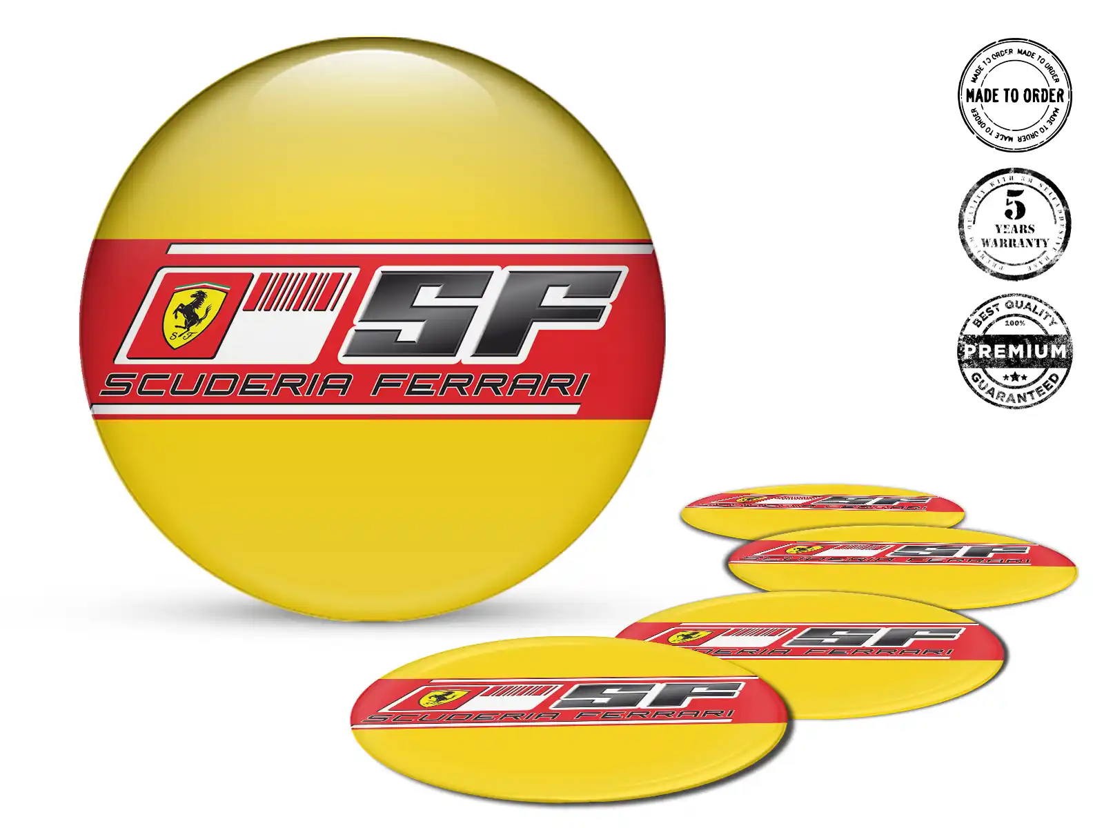 Ferrari Raddekal Version Individuelle Harzaufkleber
